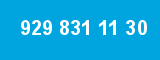 929 831 11 30 929 831 11 30